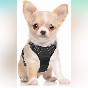 Rabbitgoo black dog harness size S